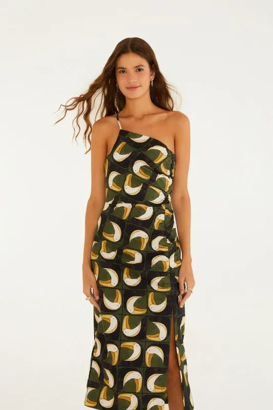 Vestido Estampado Tuca Tropical