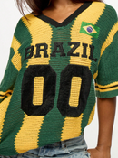 Camisa Oversized Tricot Brasileirice