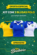 Kit Blusa Polo Brasileirice - 3 Blusas